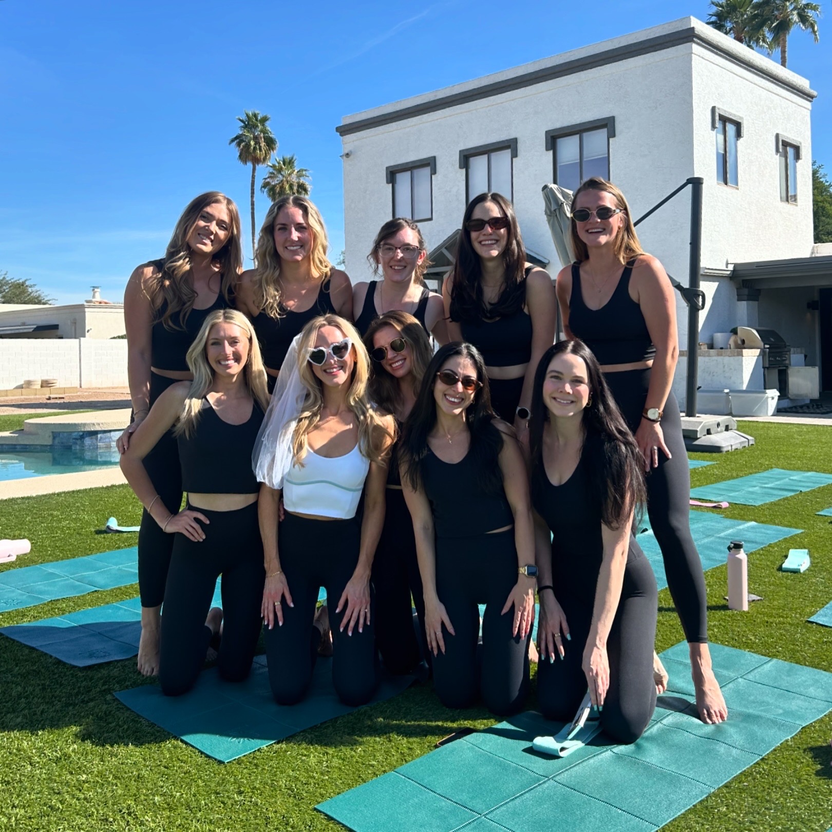 Partnership with Lilybod, outfitting my bachelorette Pilates group